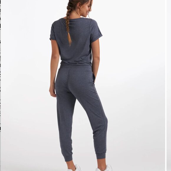 Vuori All Day Jumpsuit Azure Heather M - Picture 2 of 9